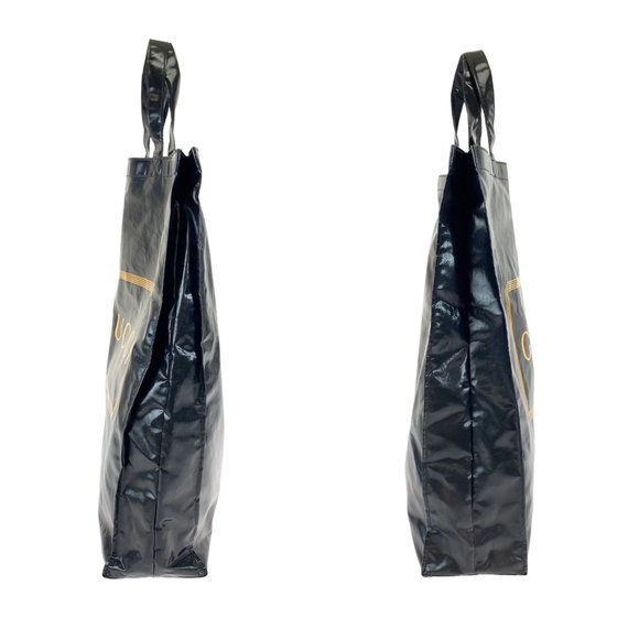 GUCCI Gucci Black Yellow Coated Canvas 575140 Tote Bag Business Men's - Picture 9 of 10